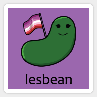 Lesbean (Lesbian Flag) Magnet